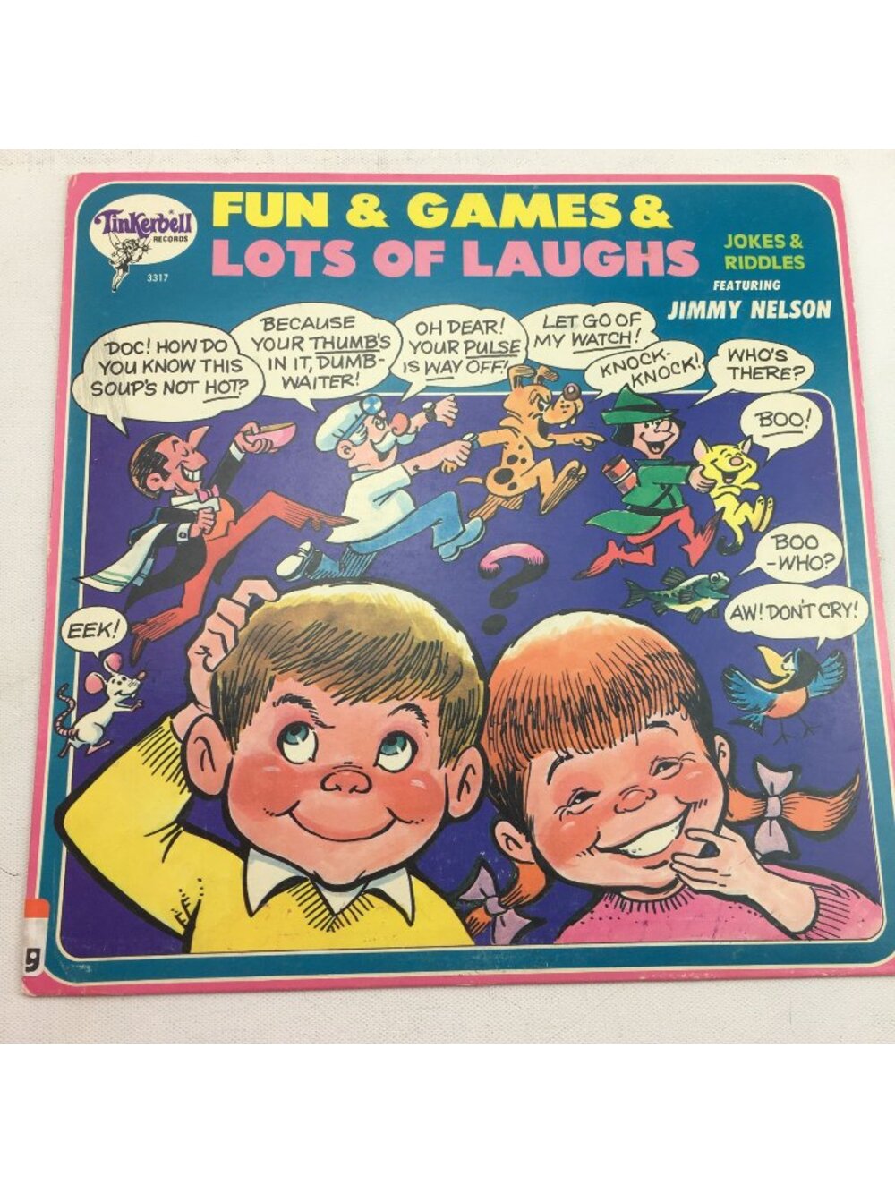 Tinkerbell Records Fun Games Lots Of Laughs Vinyl Jimmy Nelson Jokes & Riddles